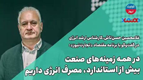 در همه زمینه‌های صنعت بیش از استاندارد، مصرف انرژی داریم