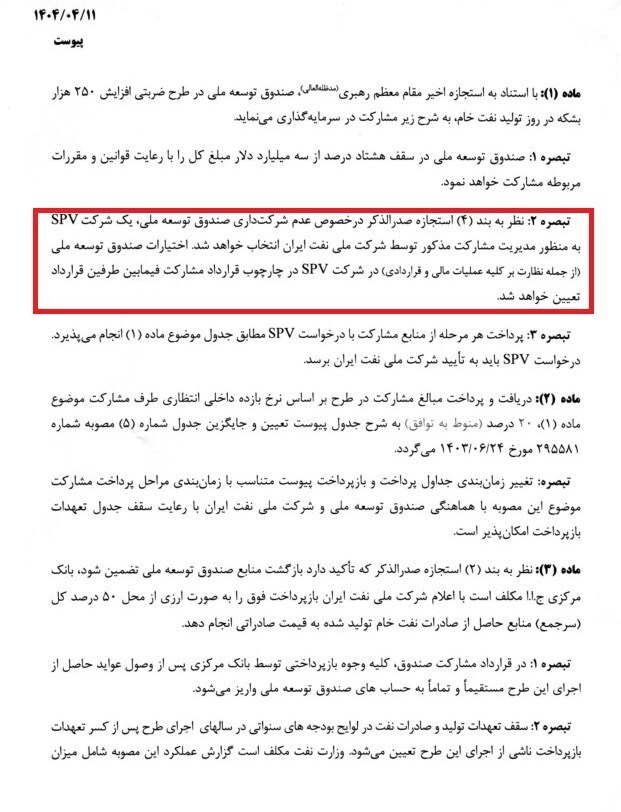 رونمایی از مدل جدید سرمایه‌گذاری نفتی/ مشارکت ۸۰-۲۰ صندوق توسعه در طرح جدید