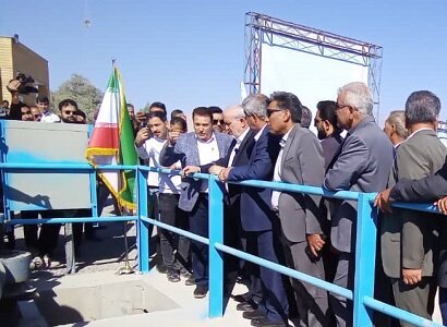 بهره‌برداری از سد انحرافی نجف‌آباد جیرفت با حضور وزیر نیرو