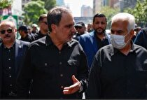 حضور وزیر نفت در مراسم تشییع آقای شهید ایران - ۲